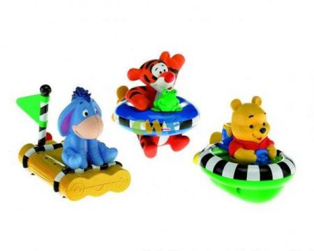 Fisher-Price Micimackós, szamaras, tigrises hajó